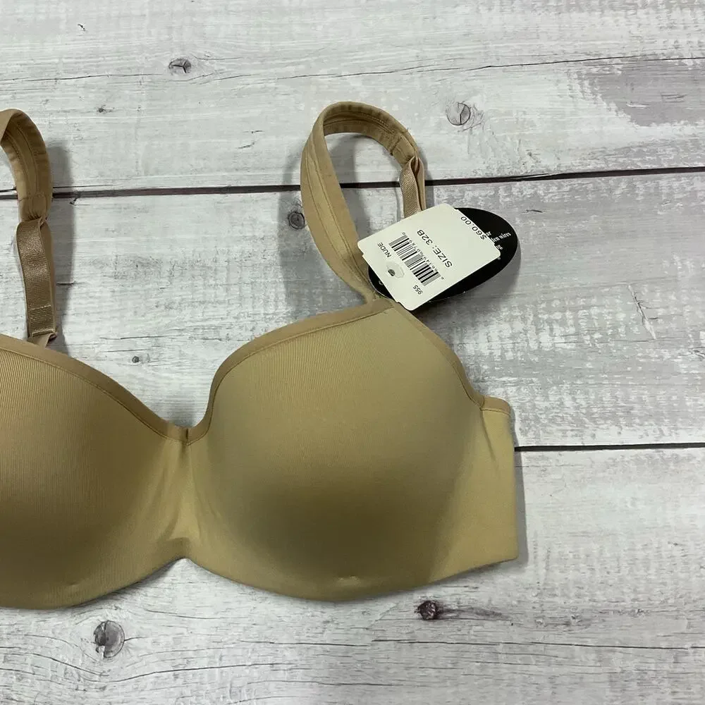 Le‎ Mystere Bra Tisha Womens 32B Nude Beige Underwire T-Shirt L’ Image #955 NEW